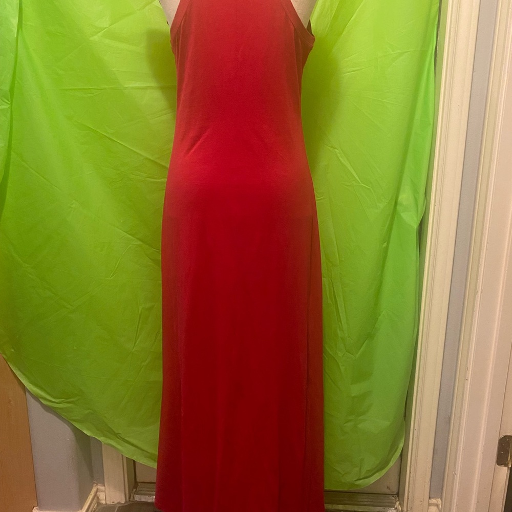 RED HI-LO DRESS - Picture 3 of 3